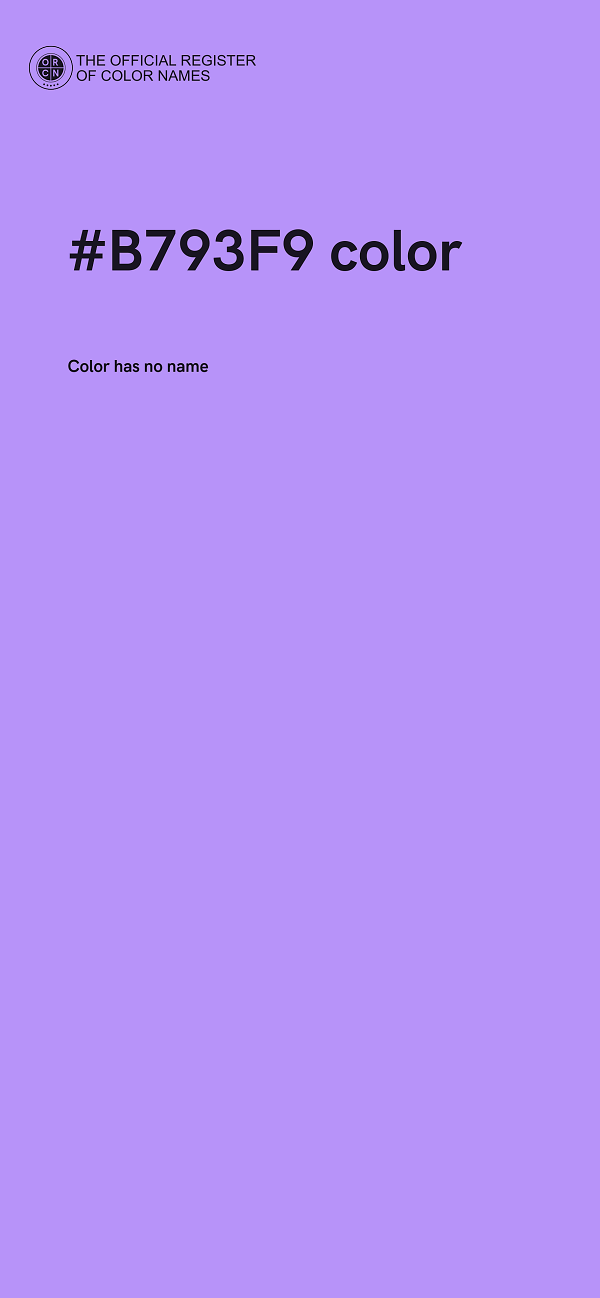 #B793F9 color image