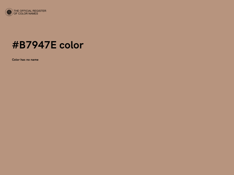#B7947E color image