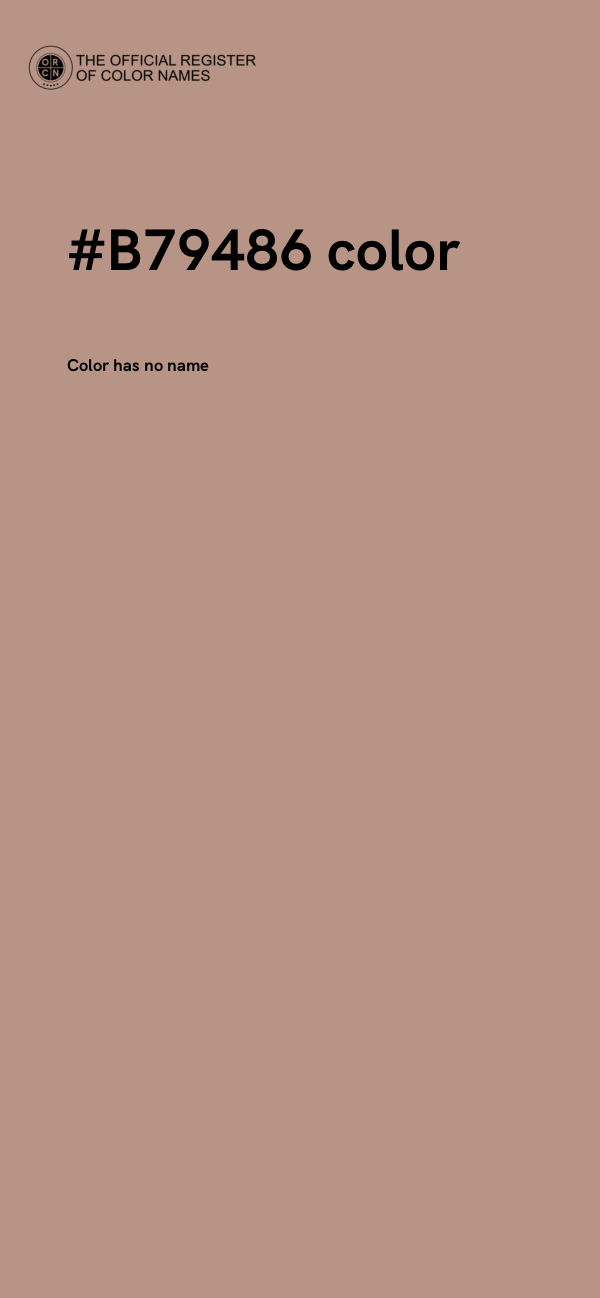 #B79486 color image