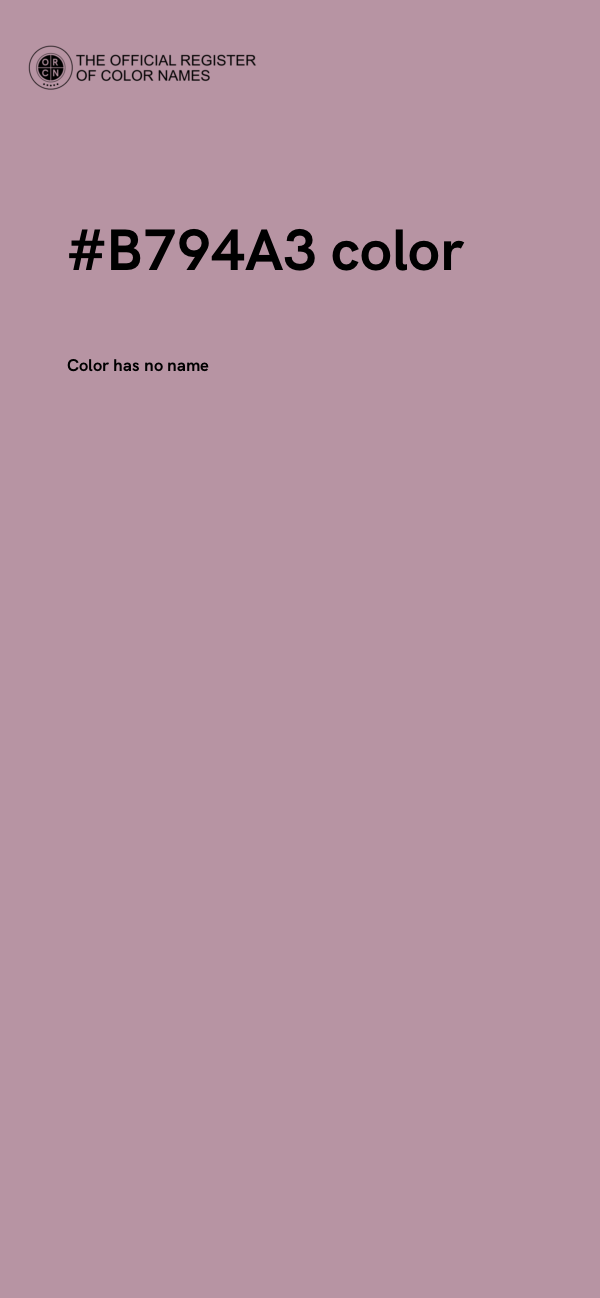 #B794A3 color image