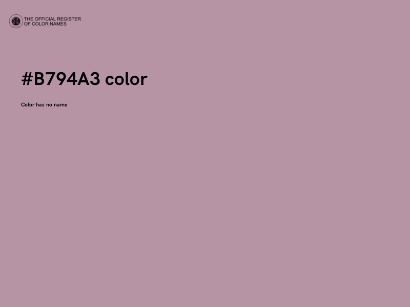 #B794A3 color image