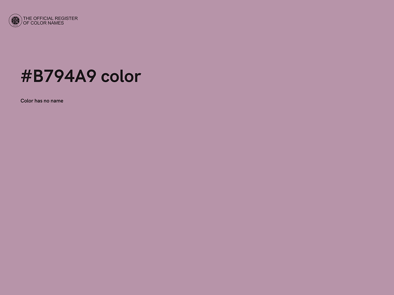 #B794A9 color image