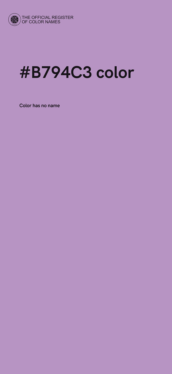 #B794C3 color image