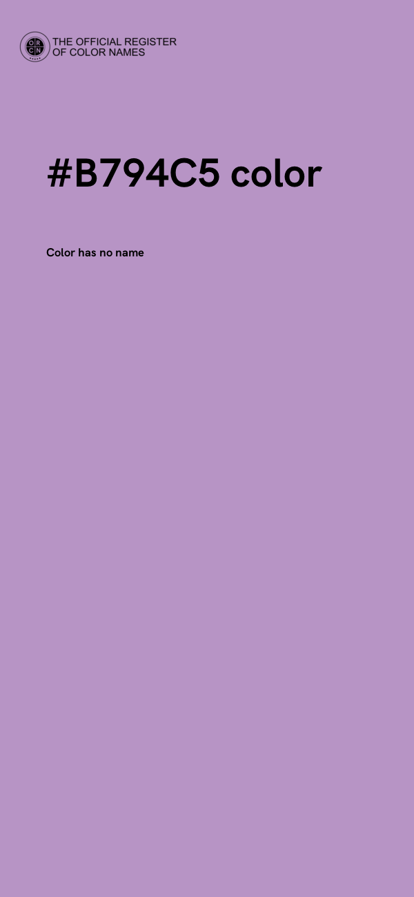 #B794C5 color image