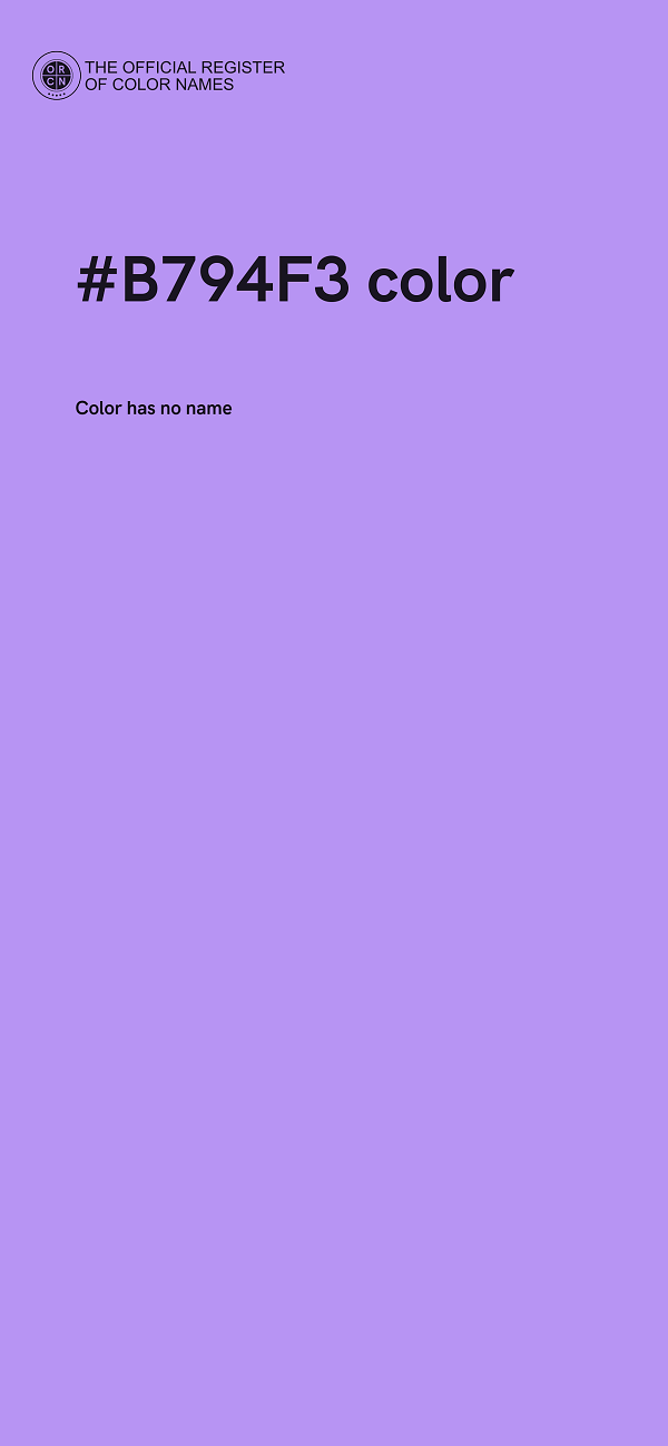 #B794F3 color image