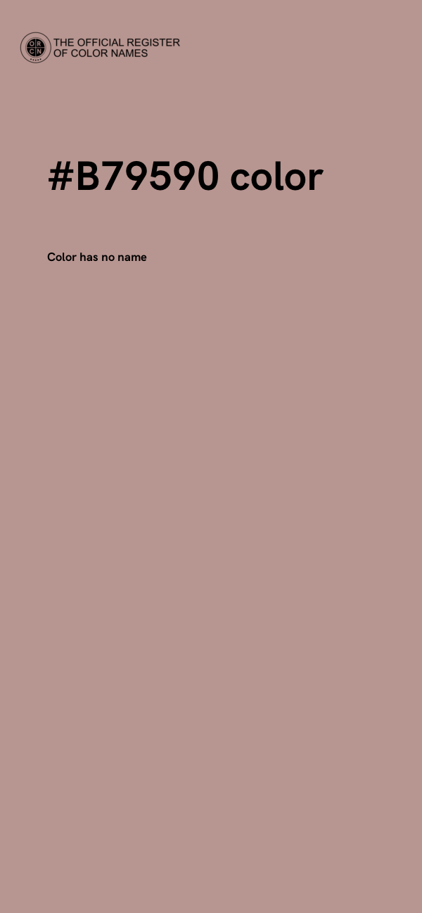 #B79590 color image