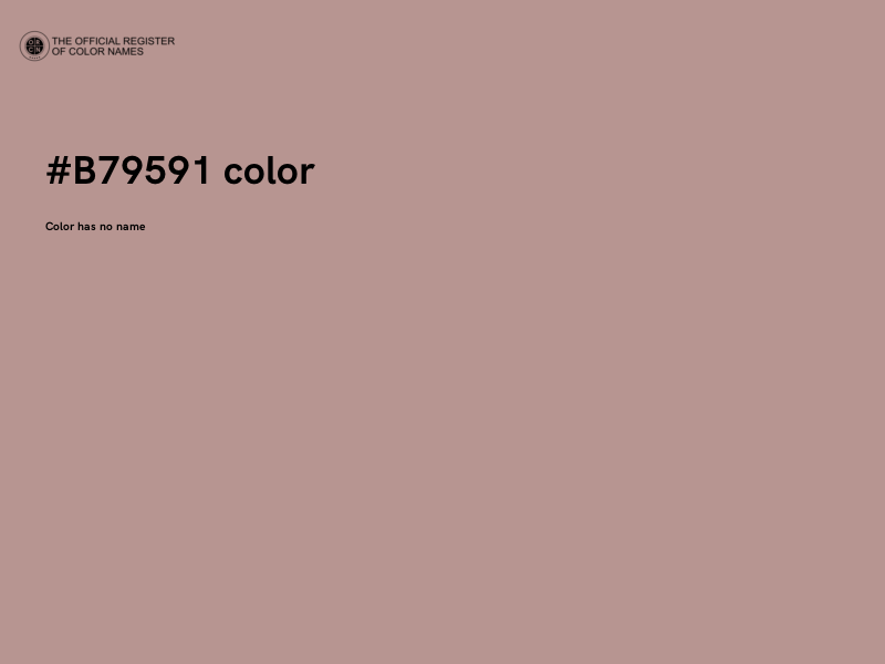 #B79591 color image