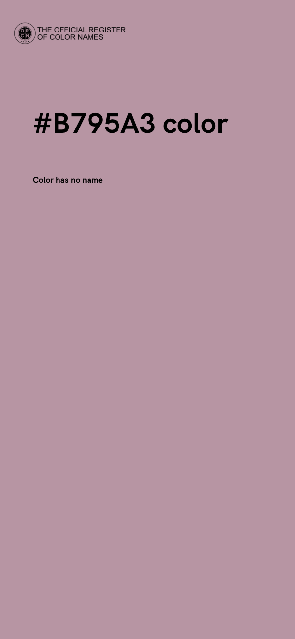 #B795A3 color image