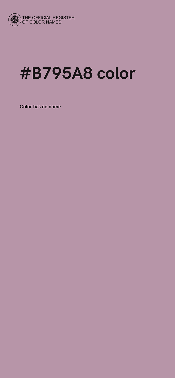 #B795A8 color image