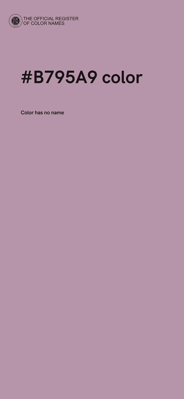 #B795A9 color image