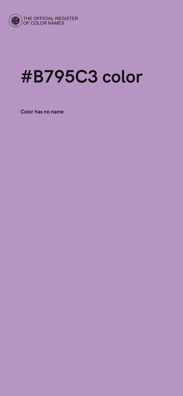 #B795C3 color image