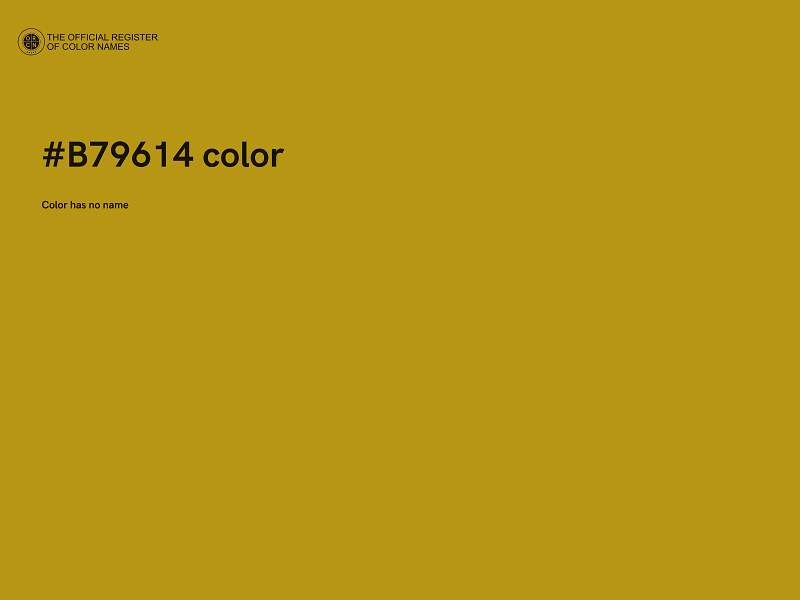 #B79614 color image