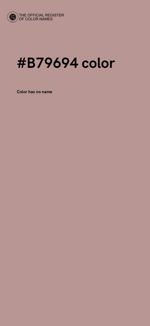#B79694 color image