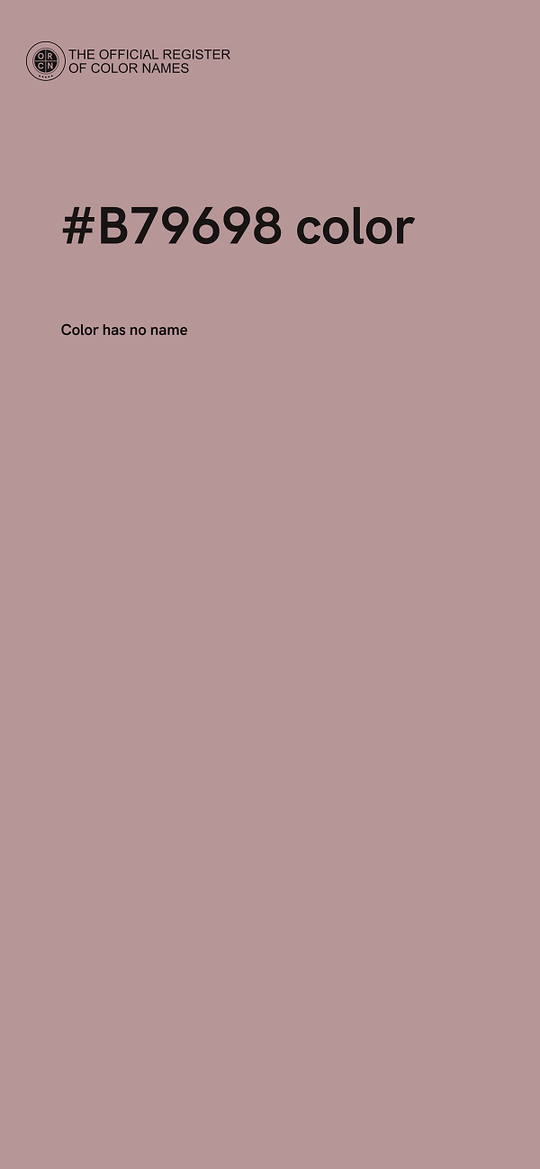 #B79698 color image