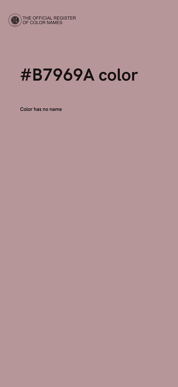 #B7969A color image