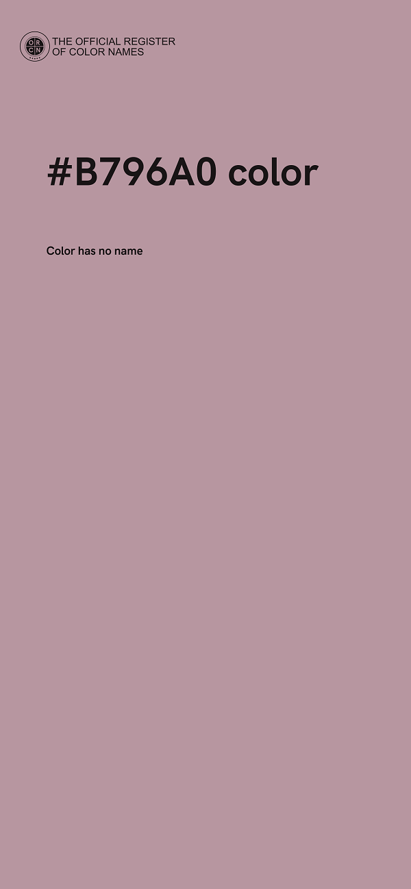 #B796A0 color image