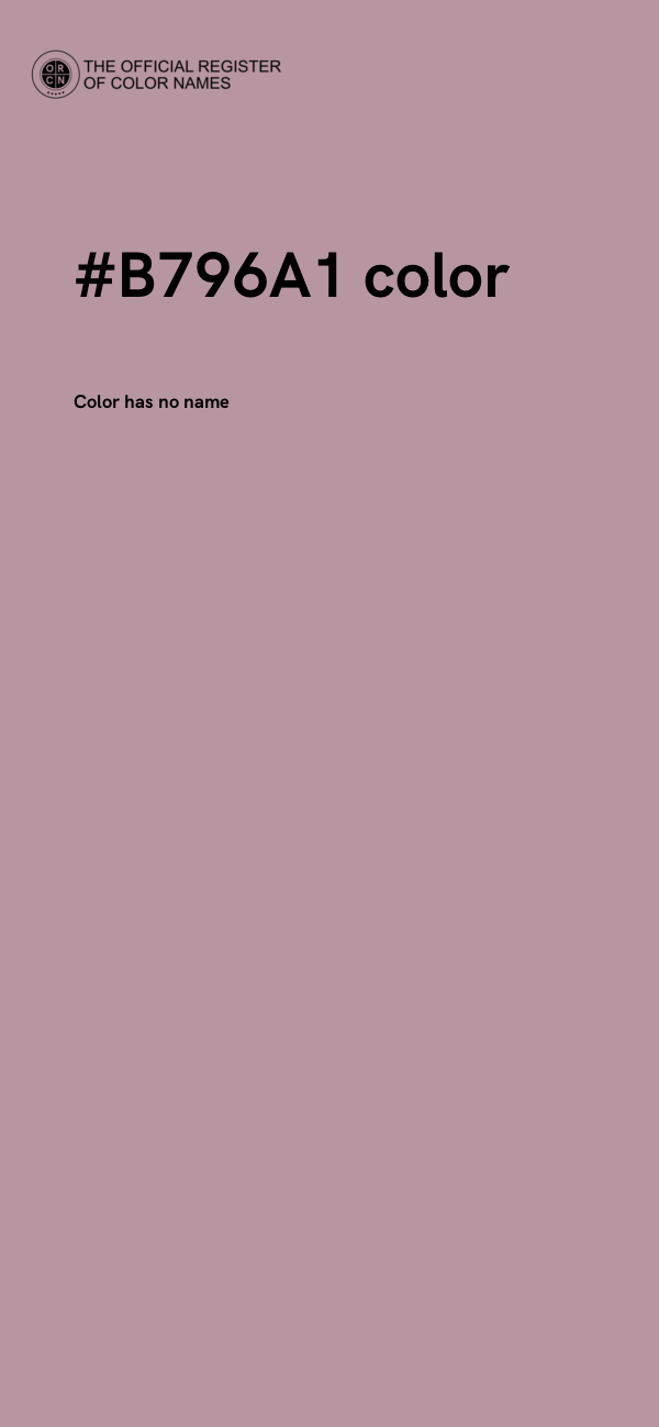 #B796A1 color image