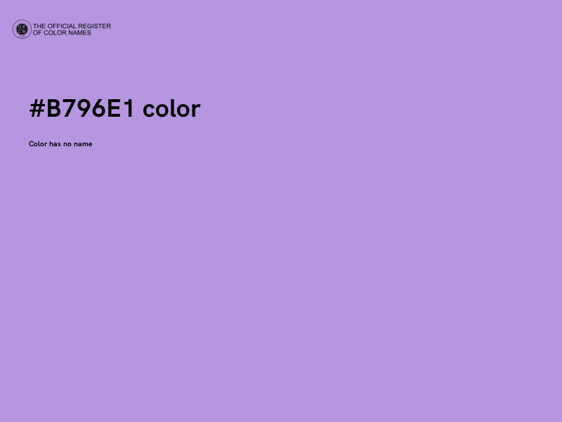 #B796E1 color image