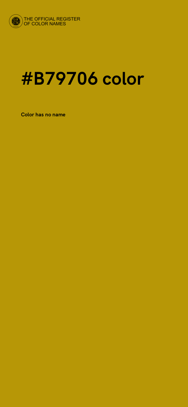 #B79706 color image