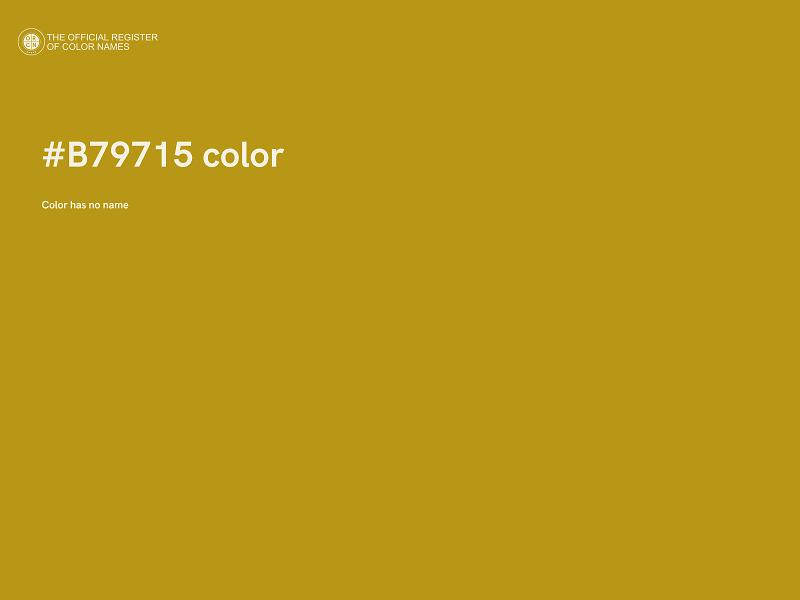 #B79715 color image