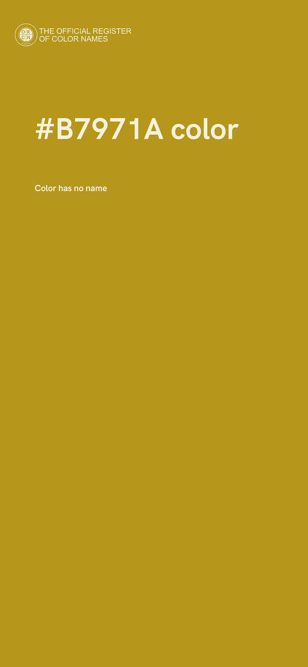 #B7971A color image