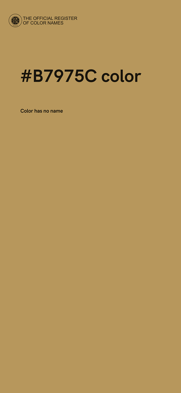 #B7975C color image