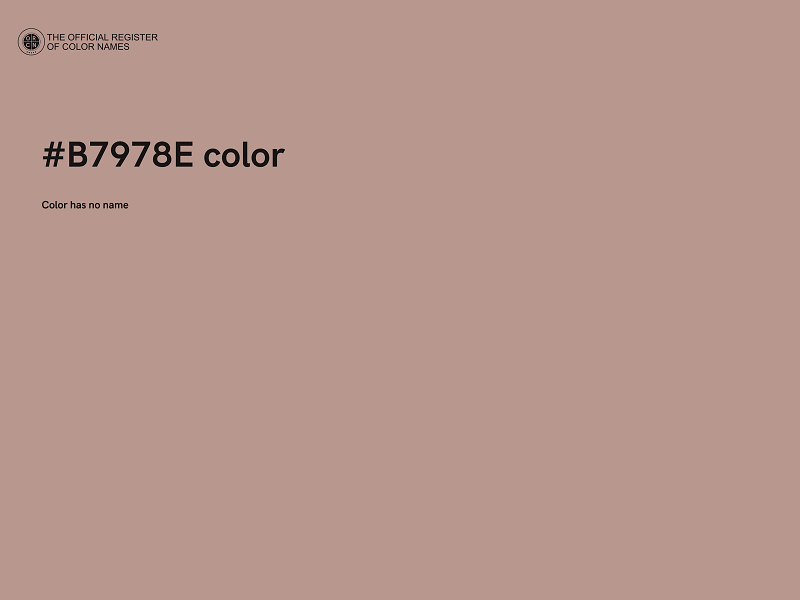 #B7978E color image