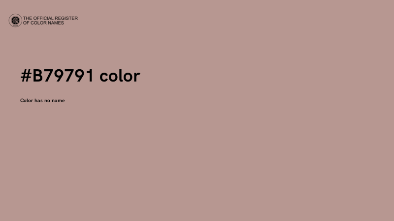 #B79791 color image