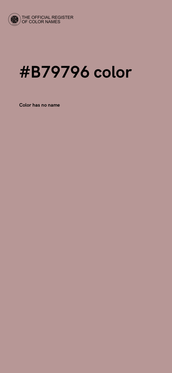#B79796 color image