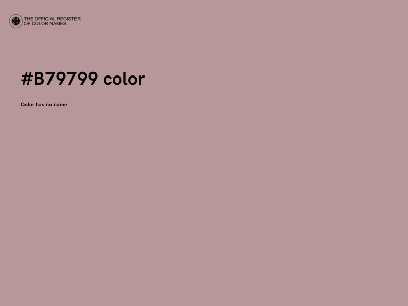 #B79799 color image