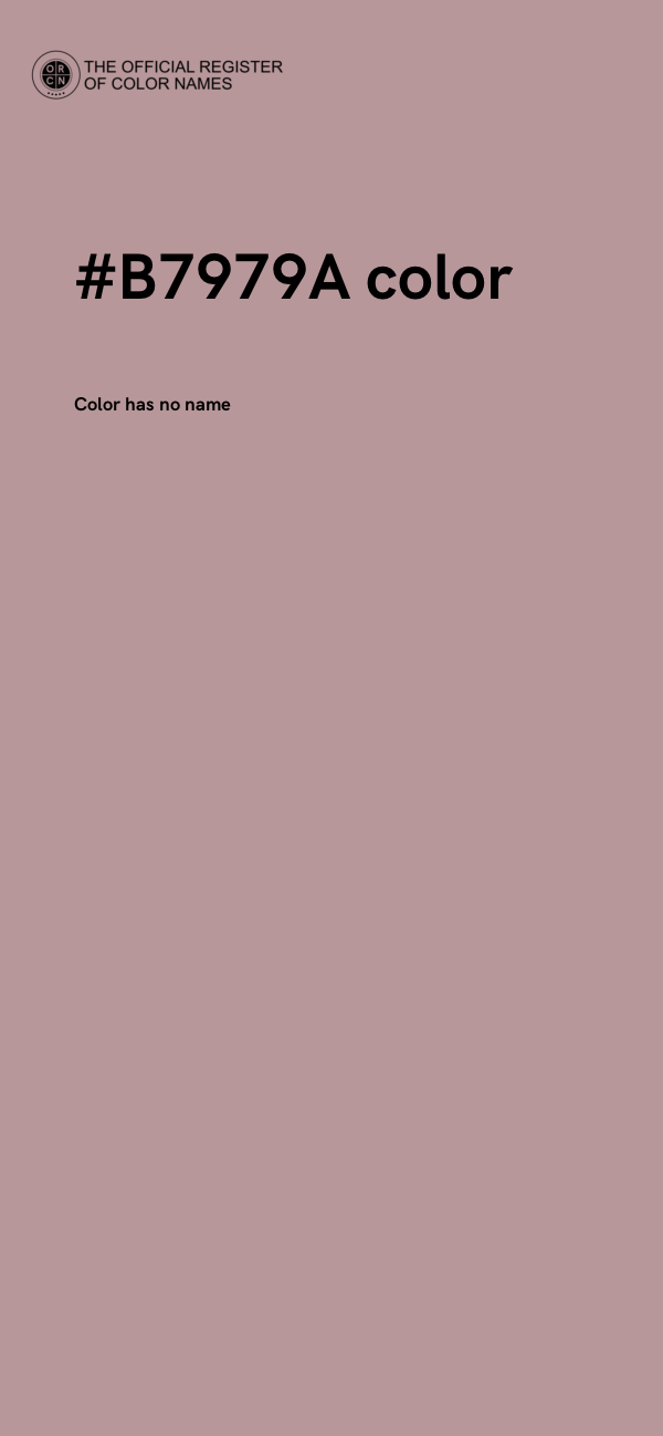#B7979A color image