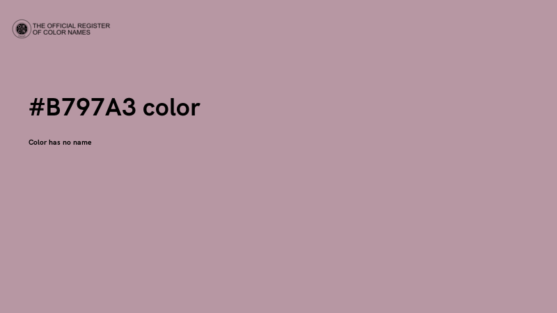 #B797A3 color image