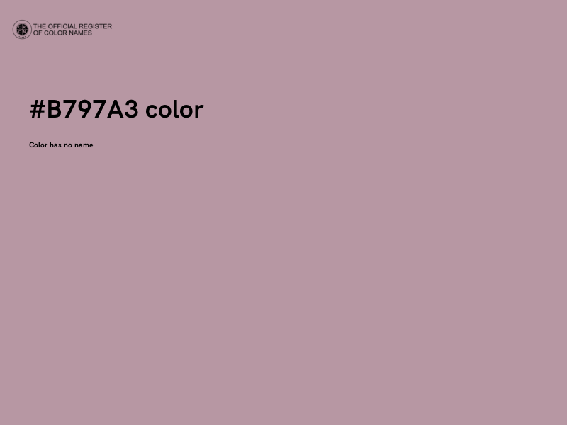 #B797A3 color image