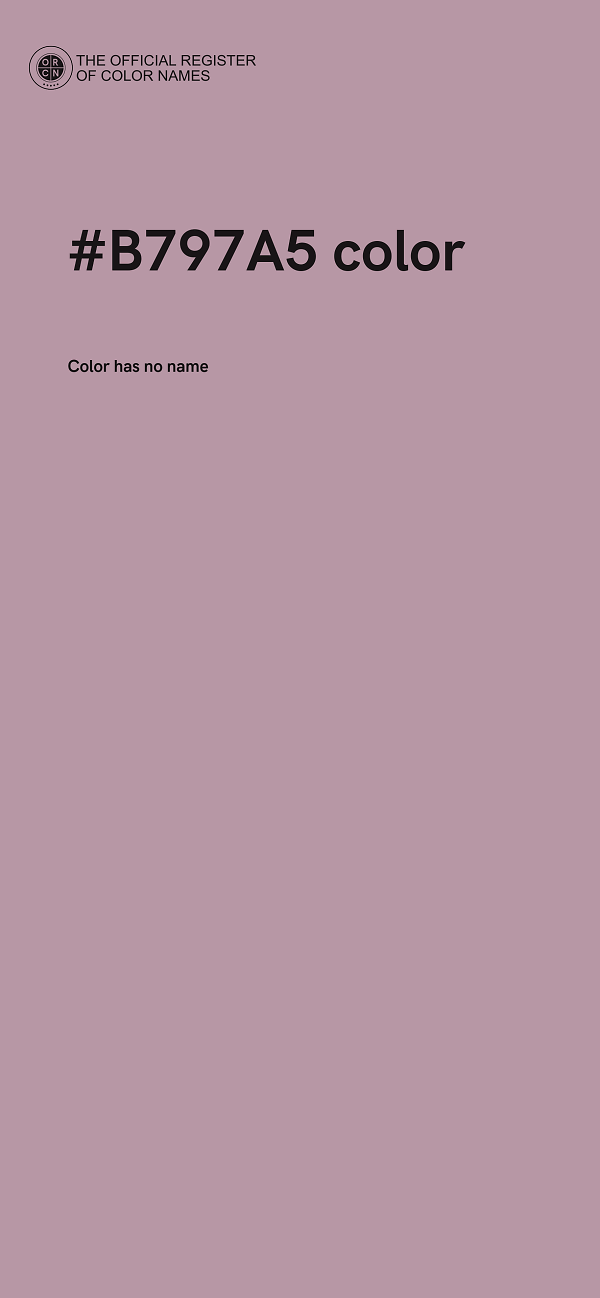 #B797A5 color image