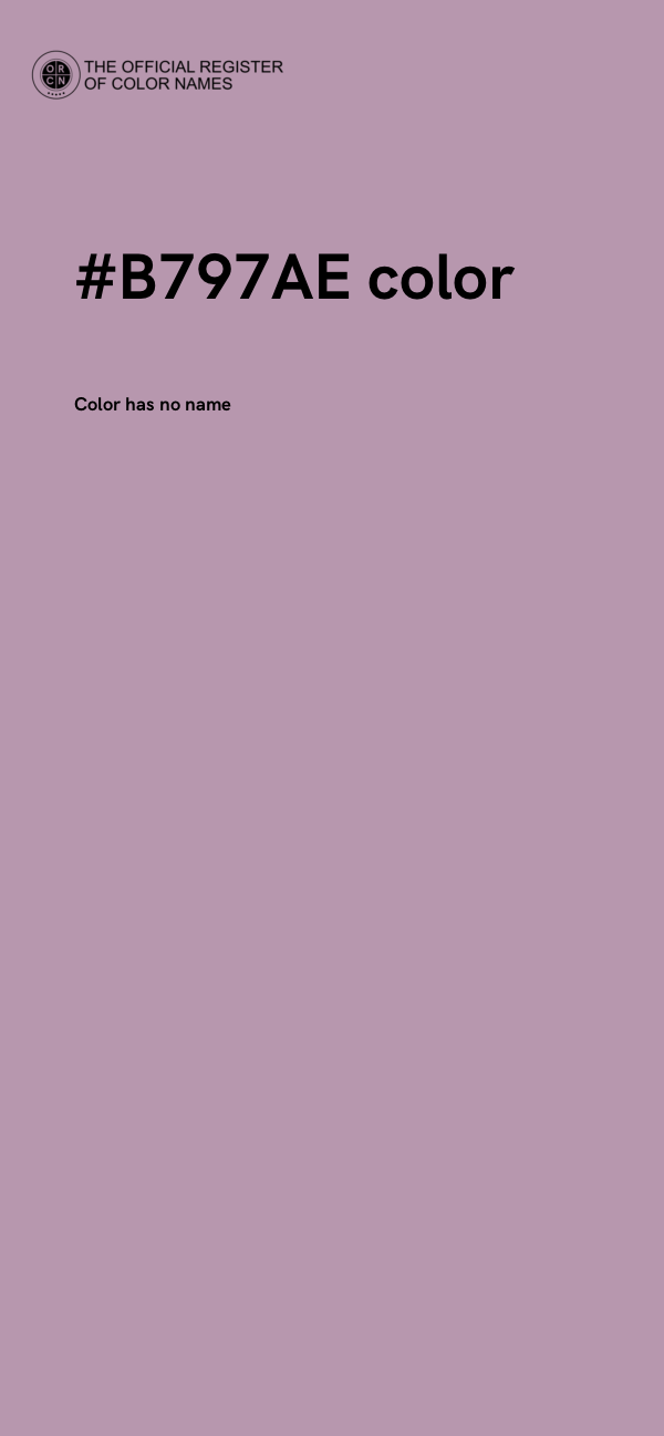 #B797AE color image