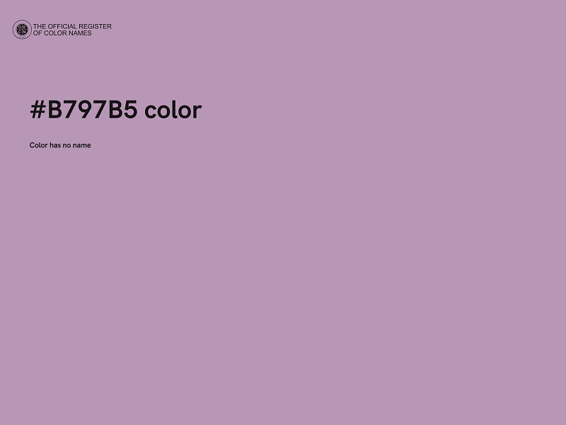 #B797B5 color image