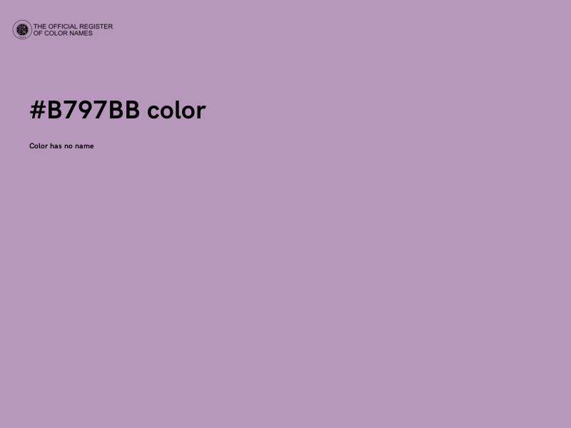 #B797BB color image