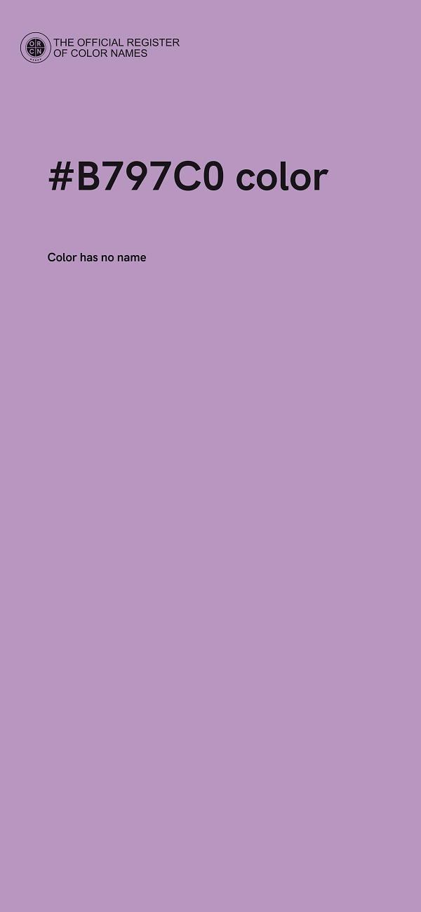 #B797C0 color image