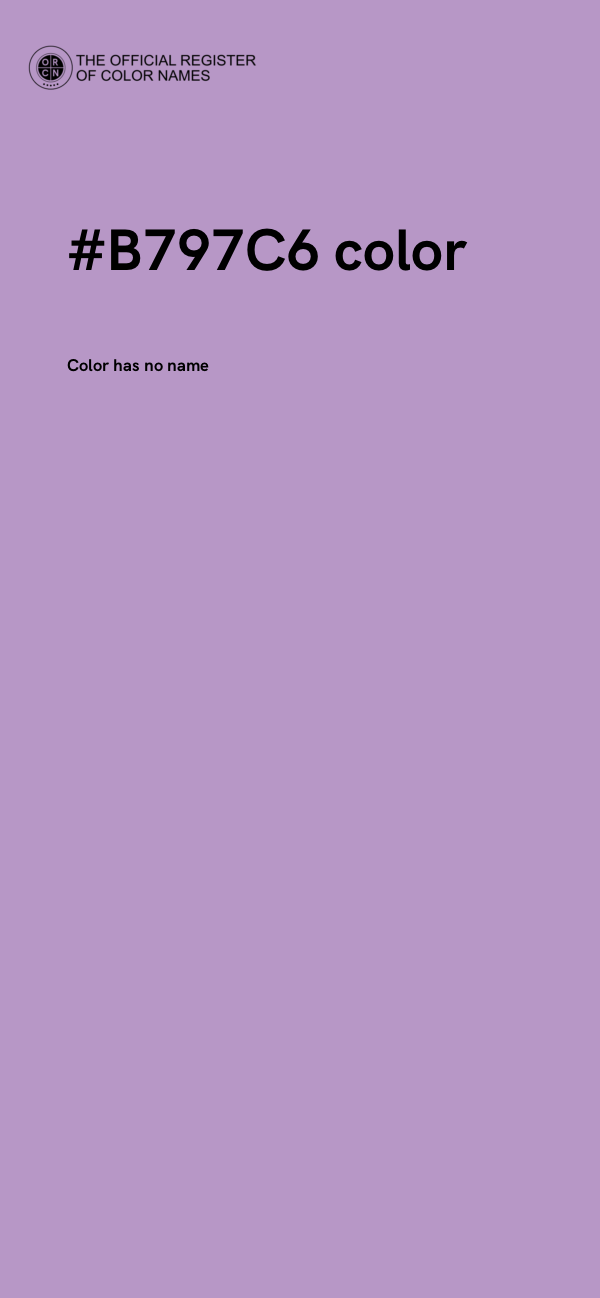 #B797C6 color image