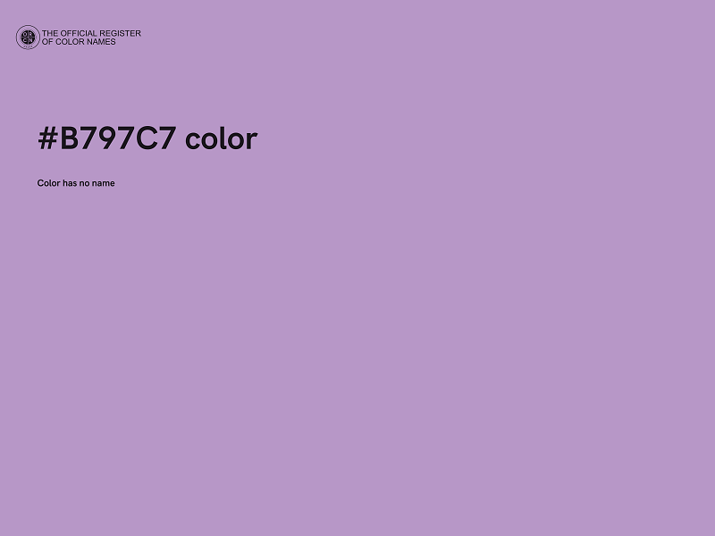 #B797C7 color image