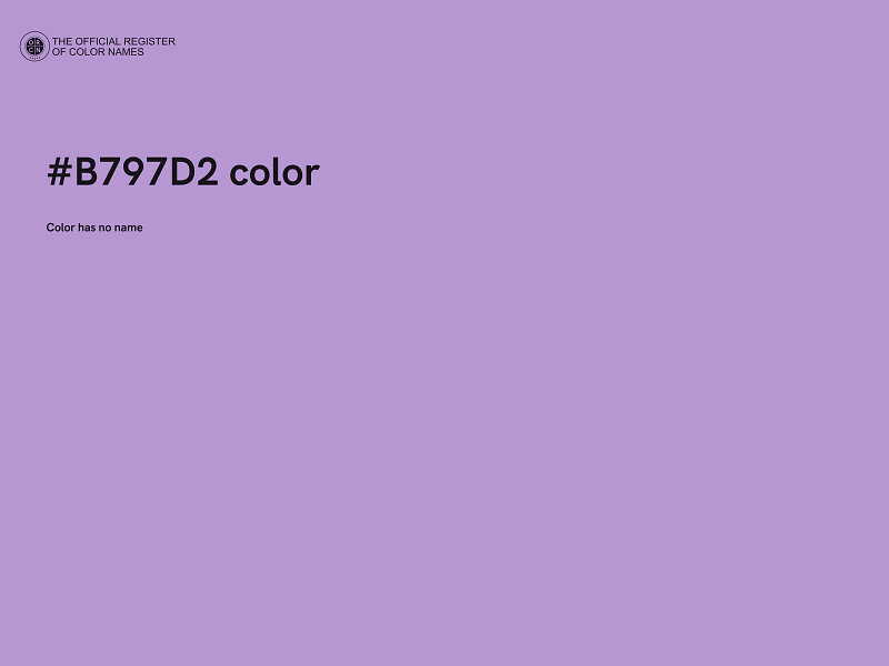 #B797D2 color image