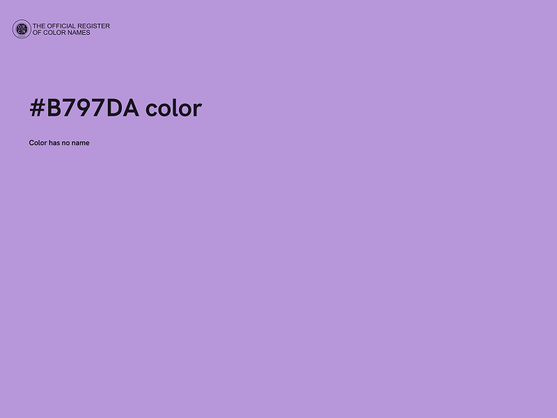 #B797DA color image