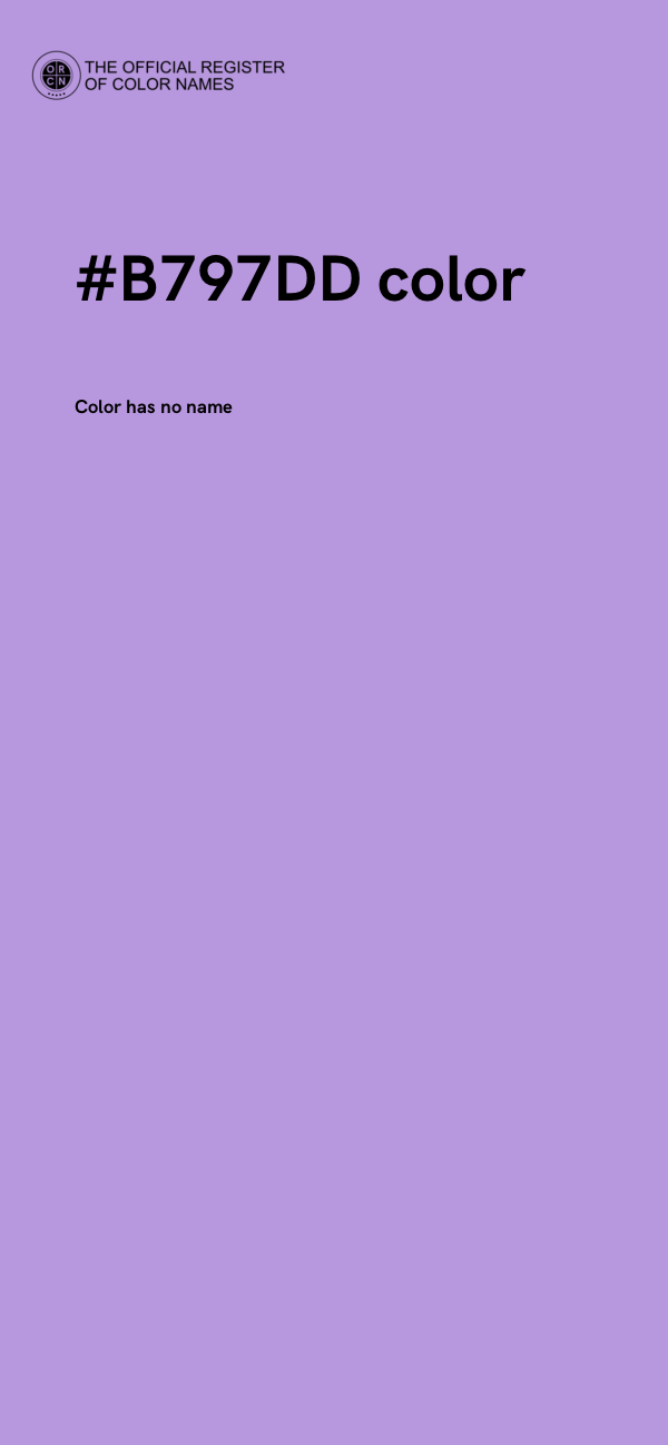 #B797DD color image