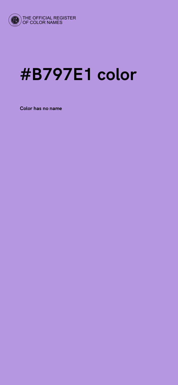 #B797E1 color image