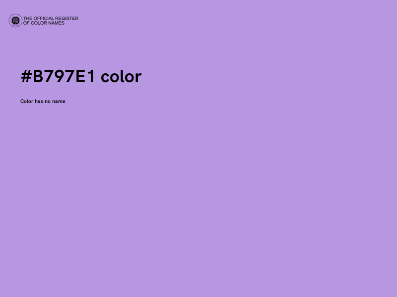 #B797E1 color image