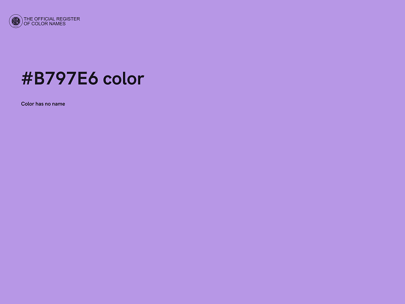 #B797E6 color image