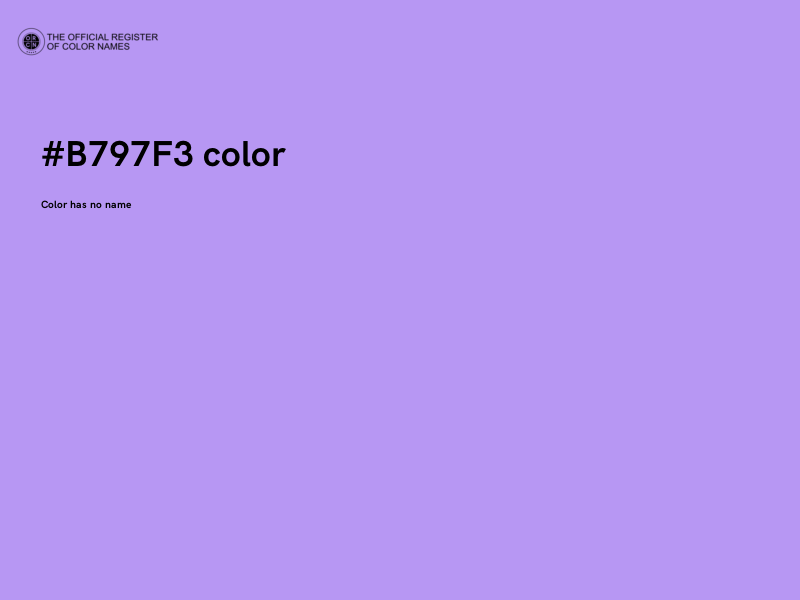 #B797F3 color image
