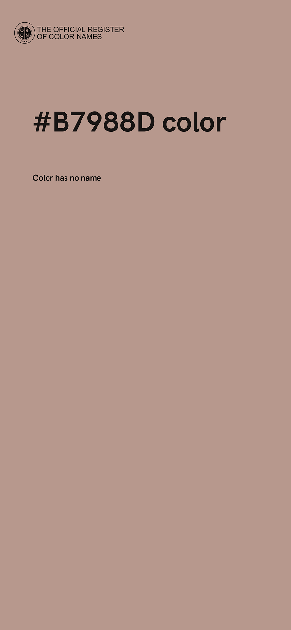 #B7988D color image