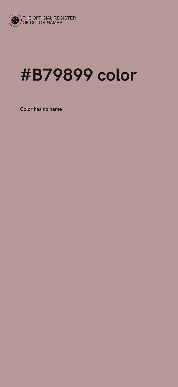#B79899 color image