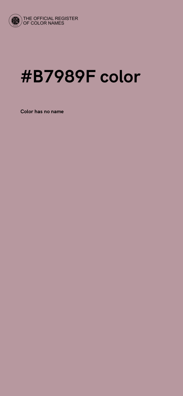 #B7989F color image